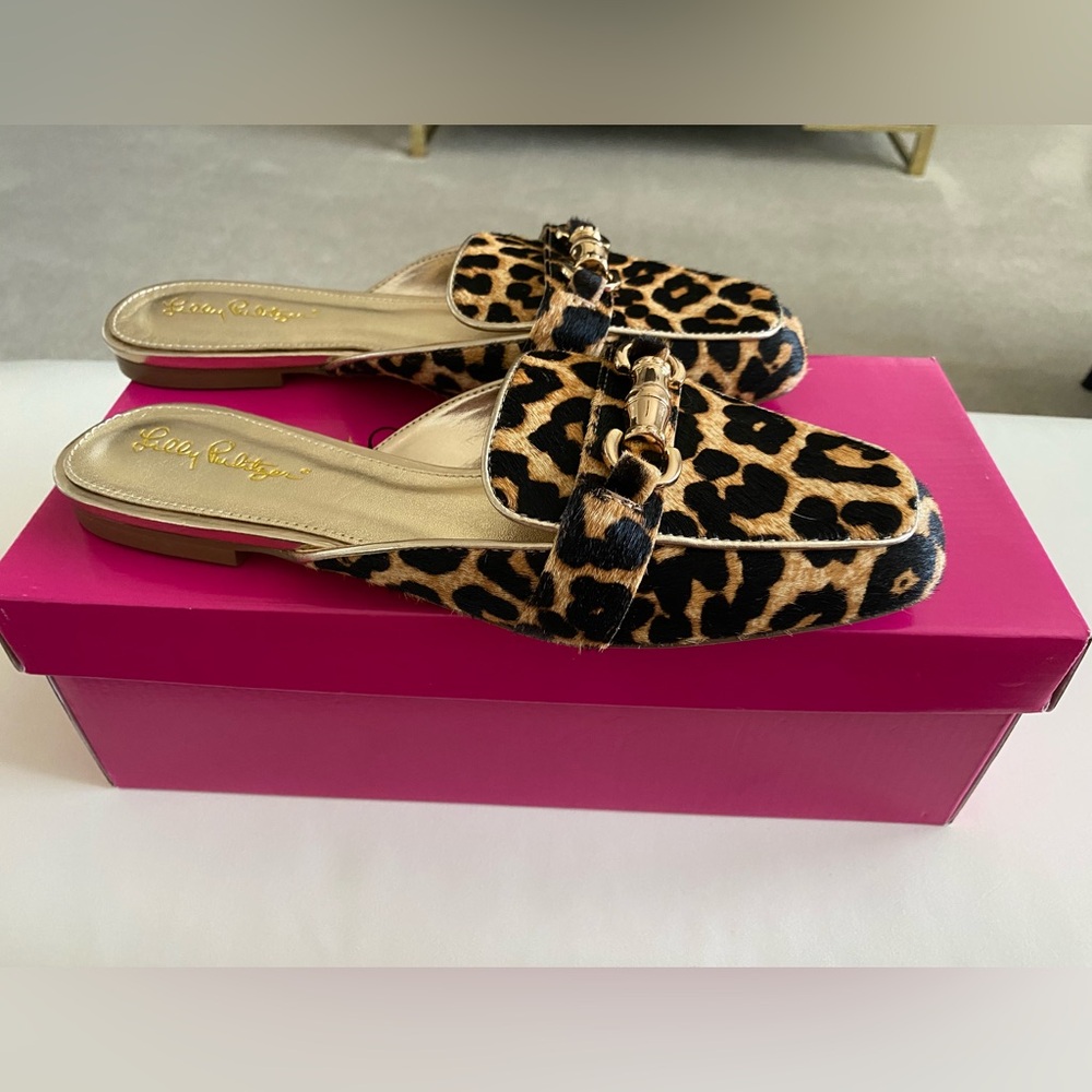 Lilly Pulitzer Leopard Mules